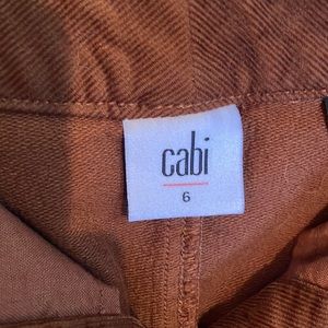 Cabi | brown corduroy button down skirt size 6